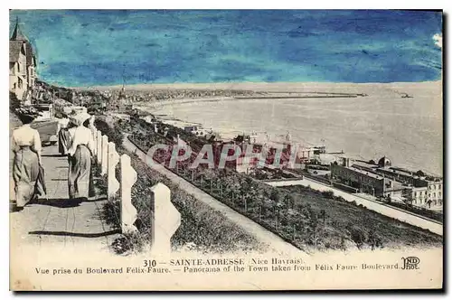 Ansichtskarte AK Sainte Adresse Nice Havrais Vue prise du Boulevard Felix Faure