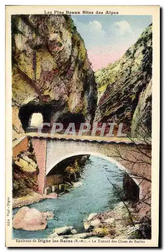 Cartes postales Environs de Digue les Bains Le Tunnel des Clues de Barles
