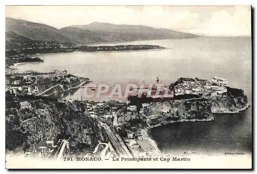 Cartes postales Monaco La Principaute et Cap Martin