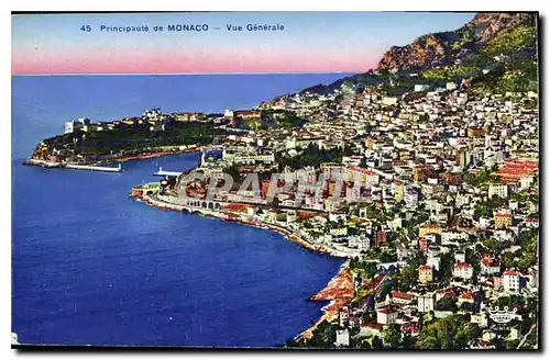 Cartes postales Principaute de Monaco Vue Generale