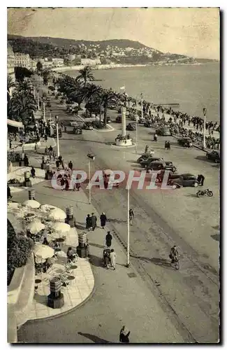 Cartes postales Nice Promenade des Anglais et vue sur le Mont Boron