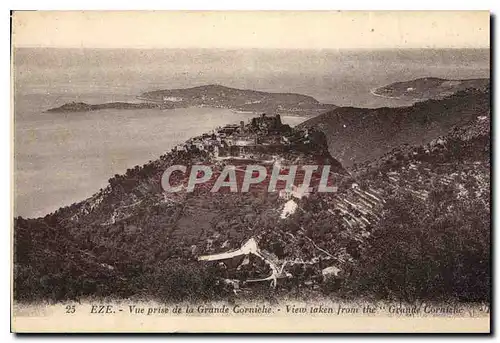 Cartes postales Eze Vue prise de la Grande Corniche