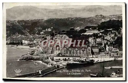 Cartes postales Nice Entree du Port Le Chateau