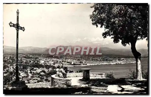 Ansichtskarte AK La Garoupe La table d'orientation Vue panoramique sur Antibes Au fond la chaine des Alpes