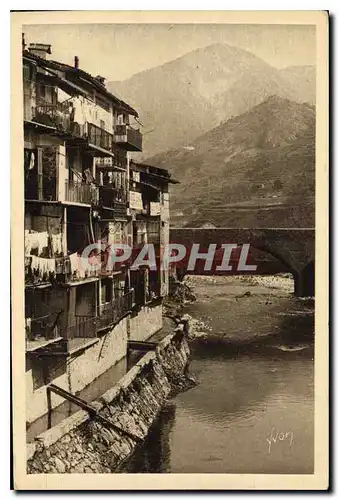 Cartes postales Cote d'Azur Environs de Nice Sospel Les vieilles Maisons sur la Bevera