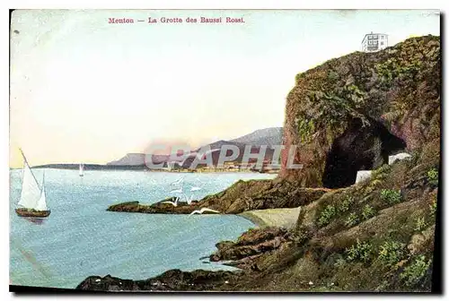 Cartes postales Menton La Grotte des Baussi Rossi