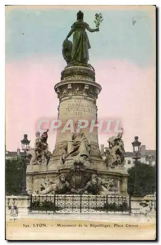 Cartes postales Lyon Monument de la Republique Place Carnot