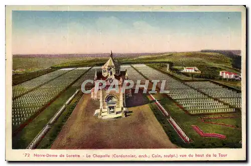 Ansichtskarte AK Notre Dame de Lorette La Chapelle vue du haut de la Tour