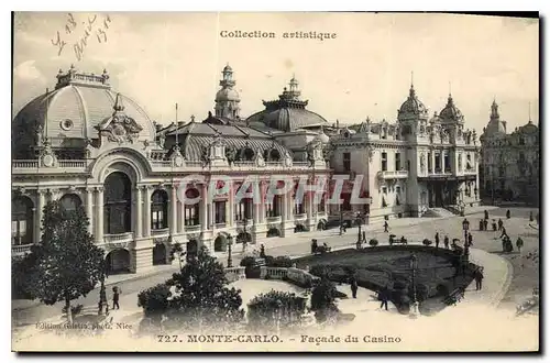 Cartes postales Monte Carlo Facade du Casino