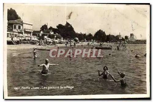 Cartes postales Golfe Juan Les plaisirs de la Plage