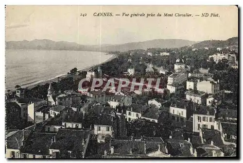 Cartes postales Cannes Vue generale prise du Mont Chevalier