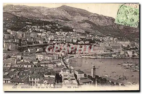 Cartes postales Monaco Vue sur la Condamine