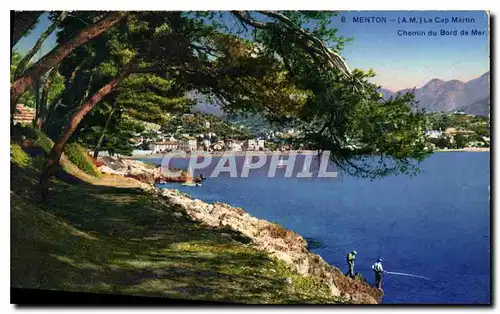 Ansichtskarte AK Menton AM Le Cap Martin Chemin du Bord de Mer