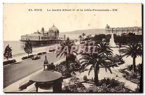 Ansichtskarte AK Nice Le Jardin Albert et la Jetee Promenade