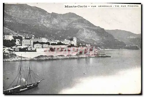 Cartes postales Monte Carlo Vue Generale Tir Aux Pigeons