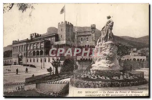 Cartes postales Monaco Le Palais du Prince et Monument