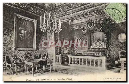 Cartes postales Palais de Monaco Chambre d'York