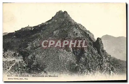 Cartes postales St Agnes Environs de Menton