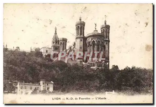 Cartes postales Lyon ND de Fourviere L'Abside