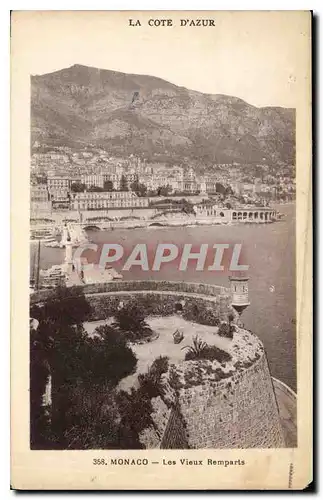 Cartes postales Monaco Les Vieux Remparts