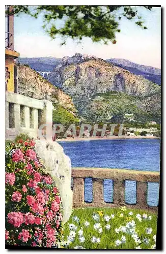 Cartes postales Eze Vue sur la Baie et le Village