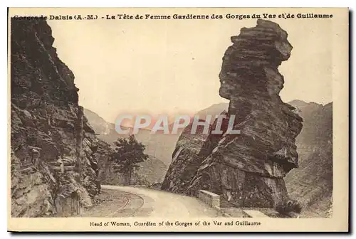 Ansichtskarte AK Gorges de Daluis AM La Tete de Fenne Gardienne des Gorges du Var et de Guillaume