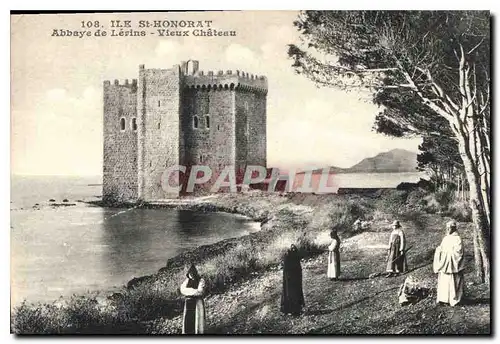 Cartes postales Ile St Honorat Abbaye de Lerins Vieux Chateau