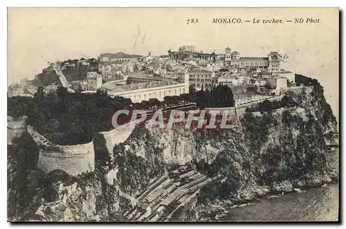 Cartes postales Monaco Le rocher