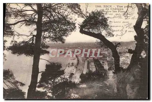 Cartes postales Nice Vue prise du Chateau entre les Pins