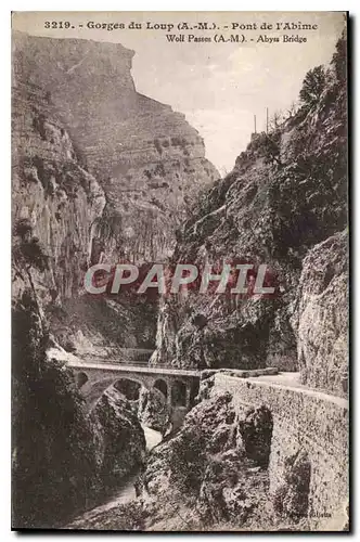 Ansichtskarte AK Gorges du Loup AM Pont de l'Abime