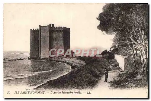 Cartes postales Ile Saint Honorat L'Ancien Monastere fortifie