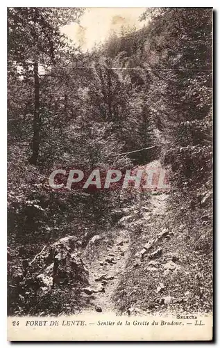 Ansichtskarte AK Foret de Lente Sentier de la Grotte du Brudour