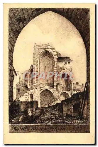 Cartes postales Ruines du Martyrium en 1827