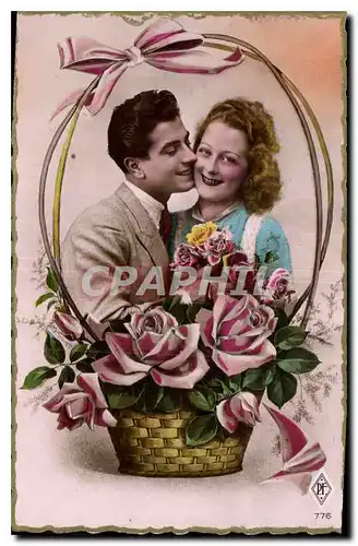 Cartes postales Femme Fleurs