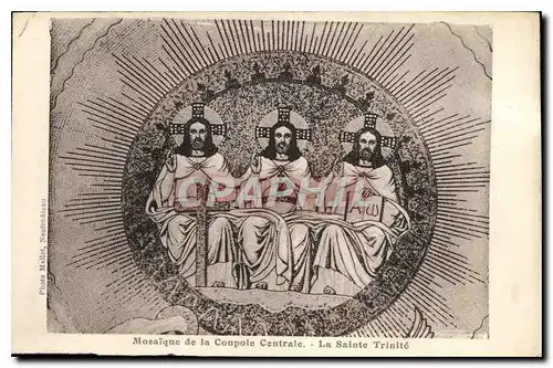 Cartes postales Mosaique de la Coupole Centrale La Sainte Trinite