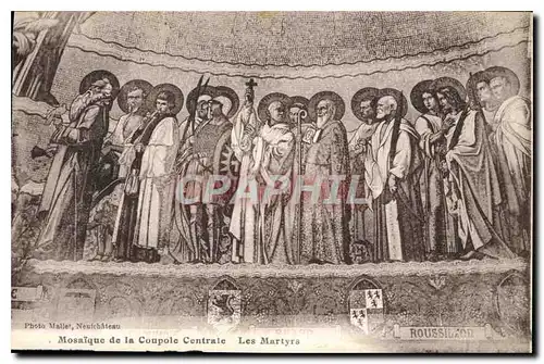 Cartes postales Mosaique de la Coupole Centrale Les Martyrs