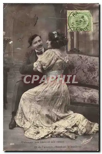 Cartes postales Unissons nos ames et nos coeurs Femme