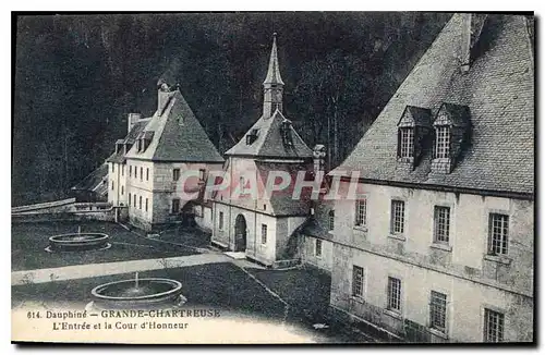 Cartes postales Dauphine Grande Chartreuse L'Entree et la Cour d'Honneur