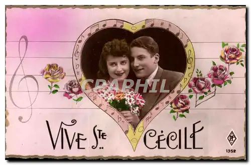 Cartes postales Vive Ste Cecile Femme