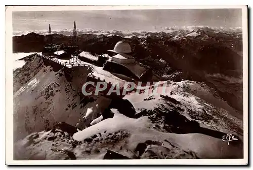 Cartes postales Pic du Midi L'Observatoire Sous la Neige en Septembre