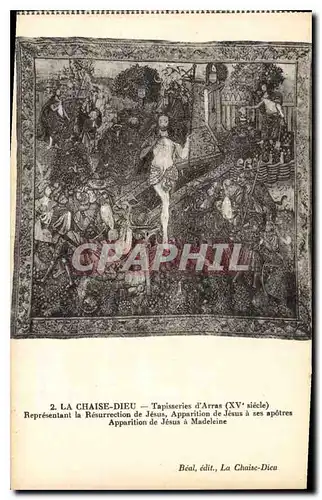 Cartes postales La Chaise Dieu Tapisseries d'Arras