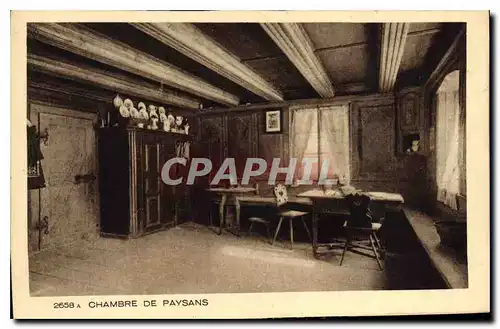 Cartes postales Chambre de Paysans