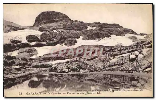 Cartes postales Gavarnie Le Cylindre Vue sur le Lac glace