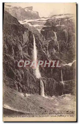 Ansichtskarte AK Cirque de Gavarnie La Grande Cascade