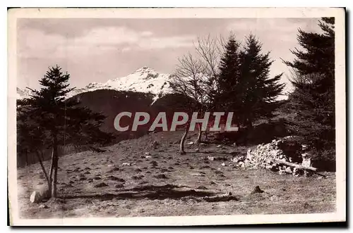 Cartes postales Environs de Bagneres de Bigorre Le Pic du Montaigu vu du Monne