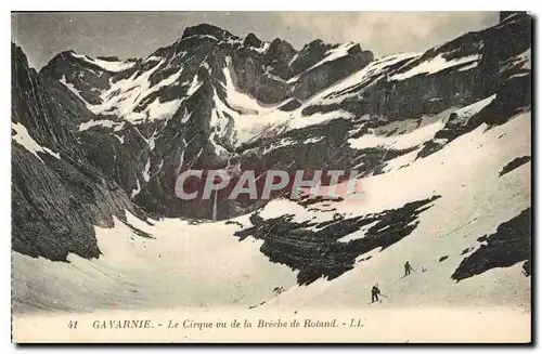 Cartes postales Gavarnie Le Cirque vu de la Breche de Roland