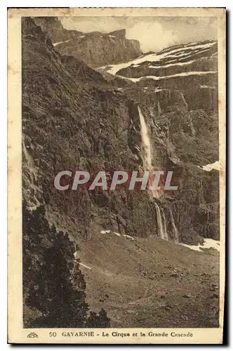 Cartes postales Gavarnie Le Cirque et la Grande Cascade