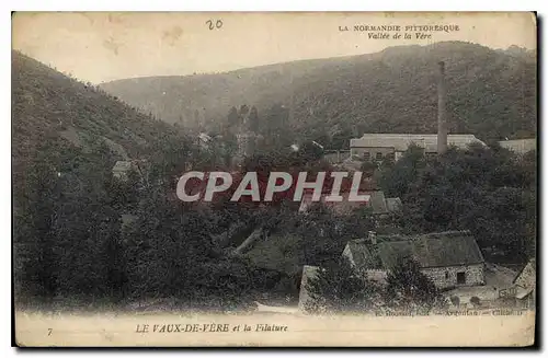 Cartes postales La Normandie Pittoresque vallee de la Vere Filature