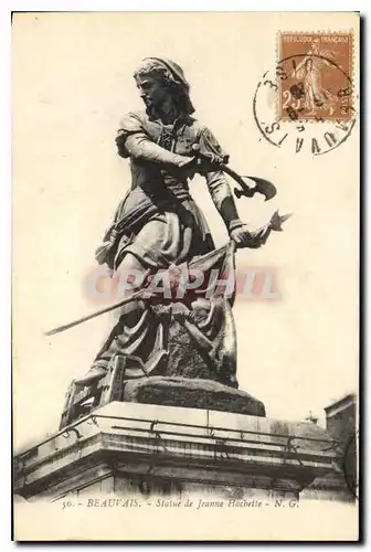 Cartes postales Beauvais Statue de Jeanne Hachette