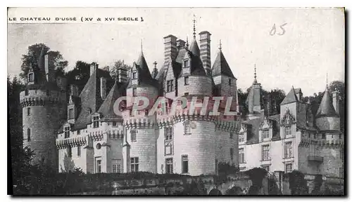 Cartes postales Le Chateau d'Usse XV XVI siecle